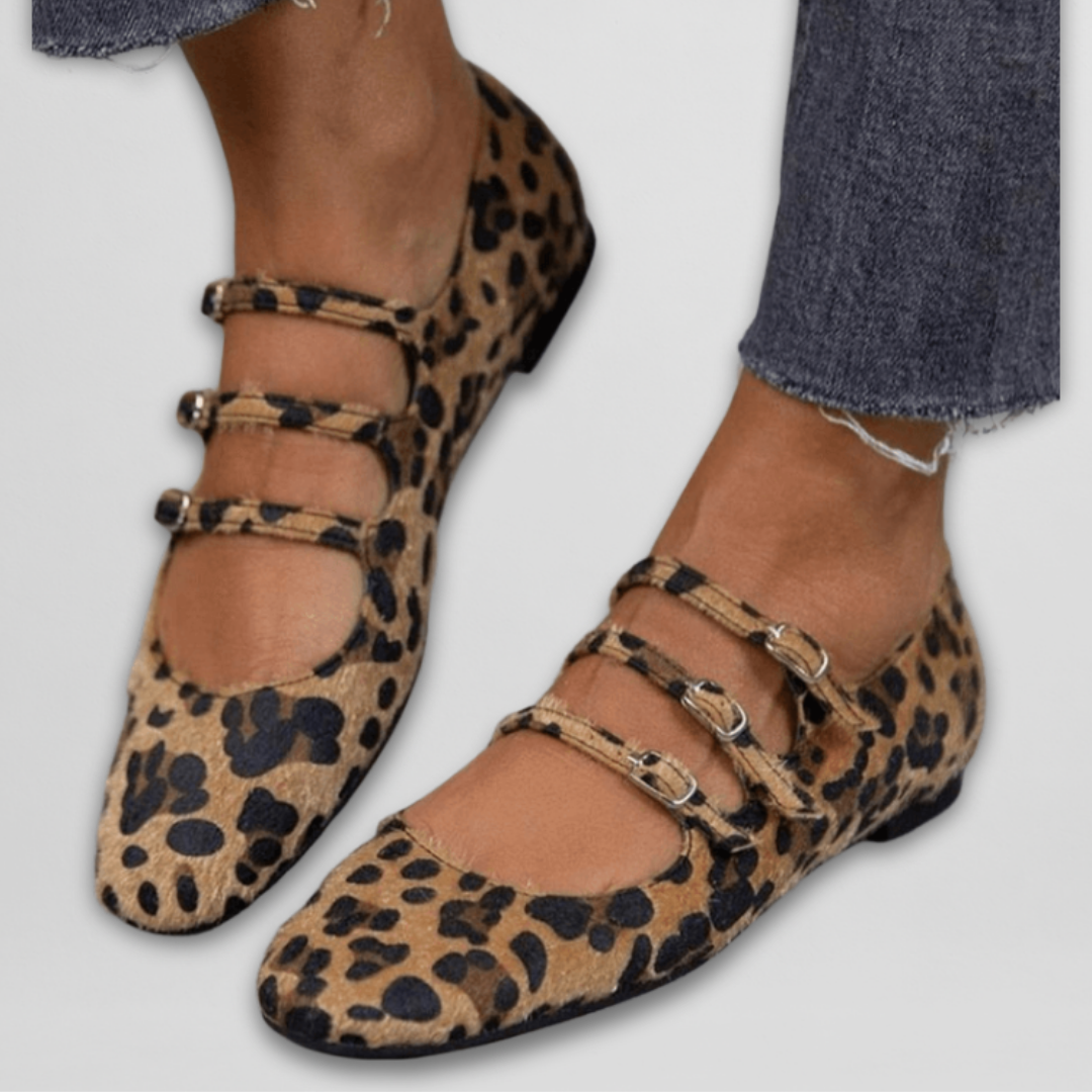 Gretta | Animal-Print Ballerinas
