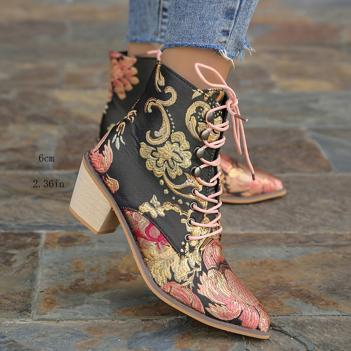 Vintage Floral Cowboy Boots