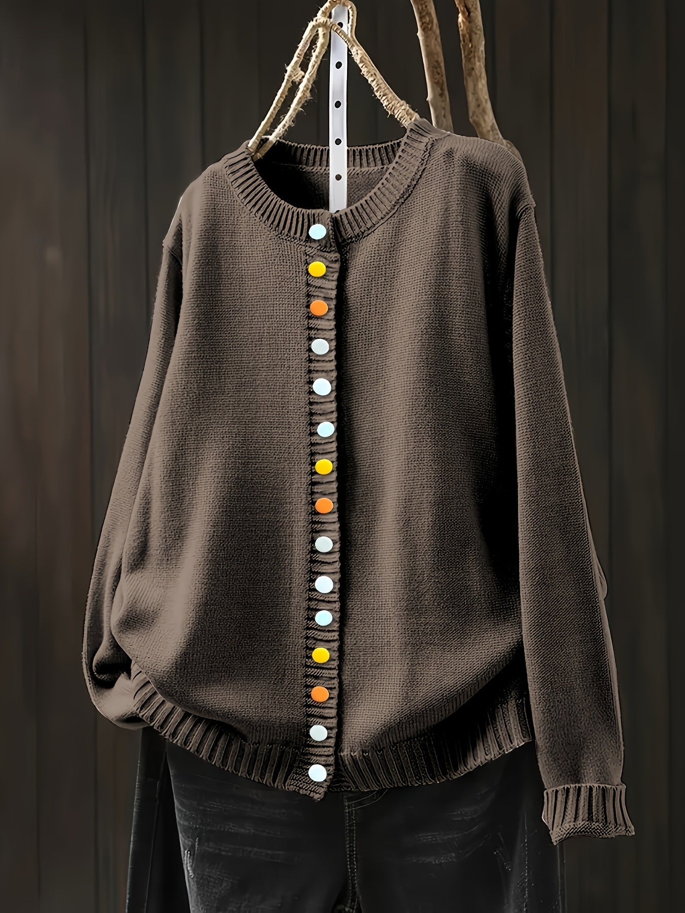 Alice | Gunilla – Knitted Cardigan with Decorative Buttons