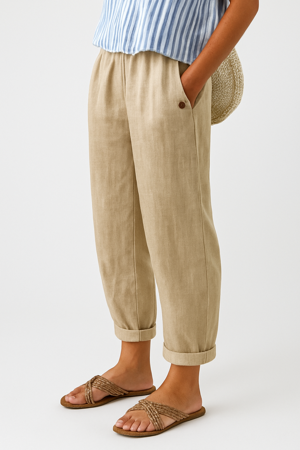 Stylish Pants With Side Pockets