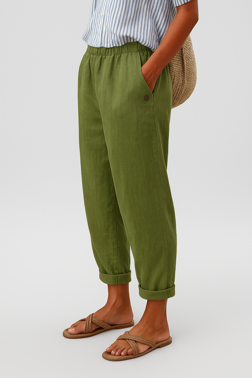 Stylish Pants With Side Pockets