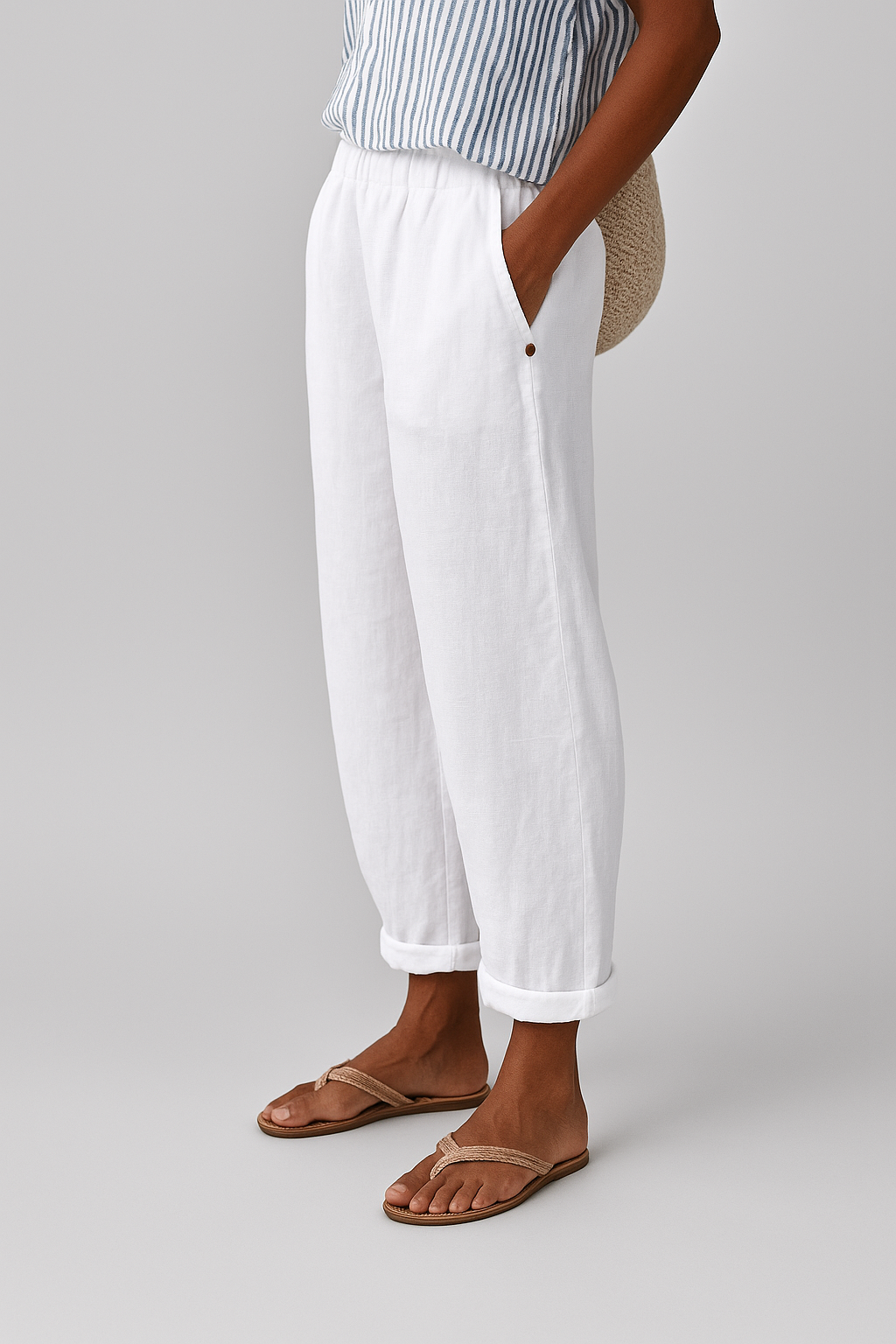 Stylish Pants With Side Pockets