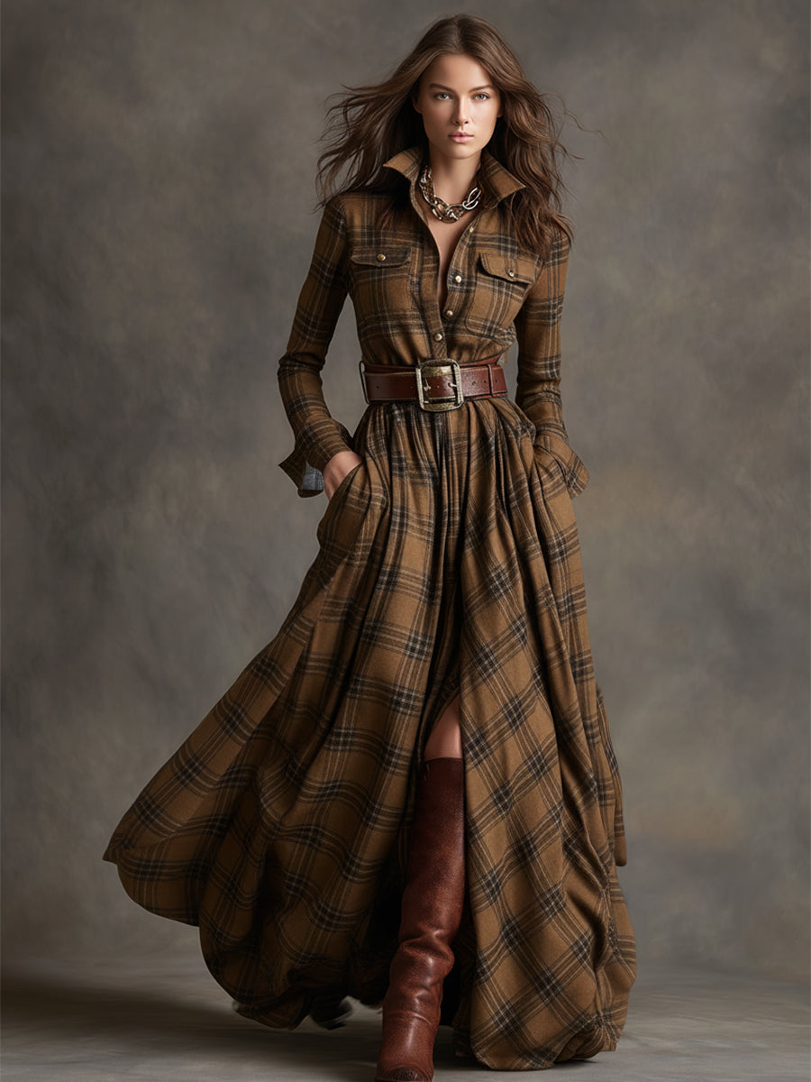 Evelyn – Belted Shirt Dress
