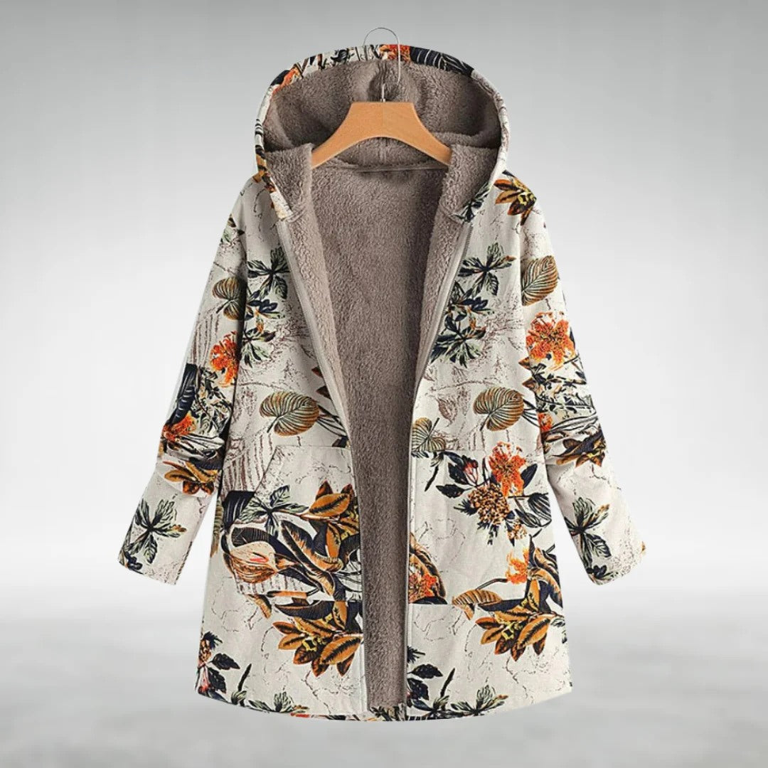 Anne | Stylish Floral Fleece Jacket