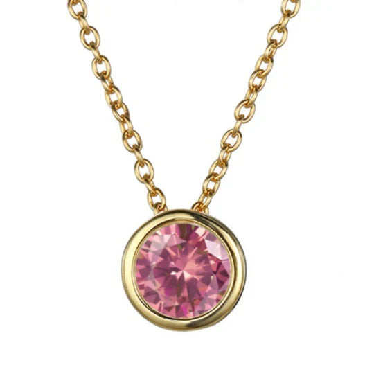 Lunaria Gemmara Birthstone Necklace | Gold 18k