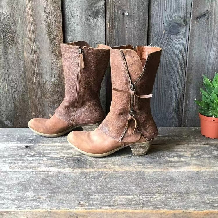 Grace | Women's Winter Cowgirl Boots with Warm Lining and Heel