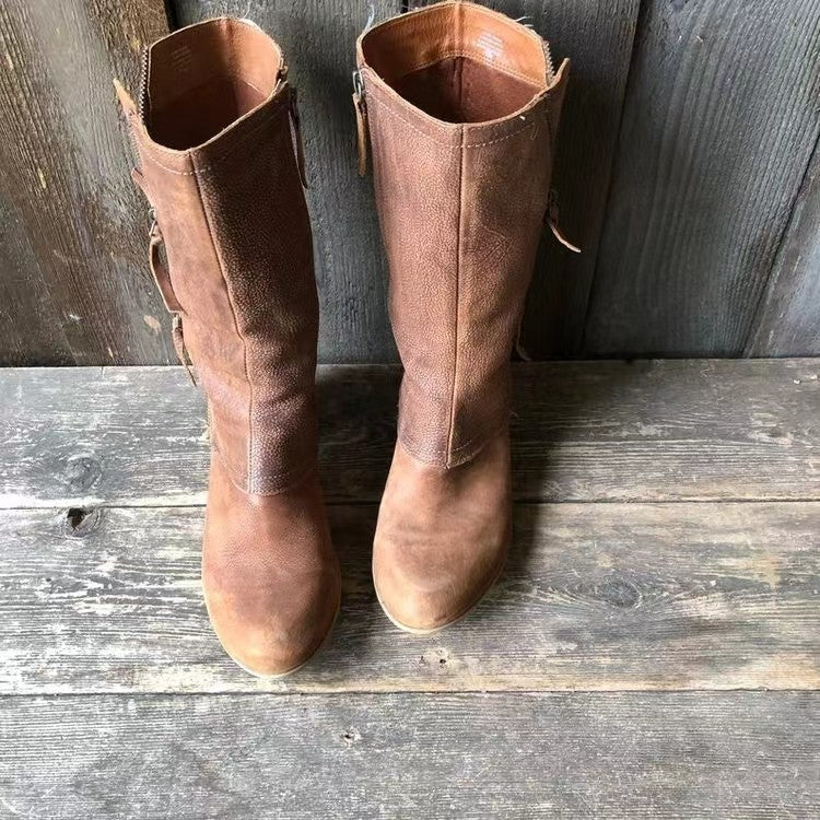 Grace | Women's Winter Cowgirl Boots with Warm Lining and Heel