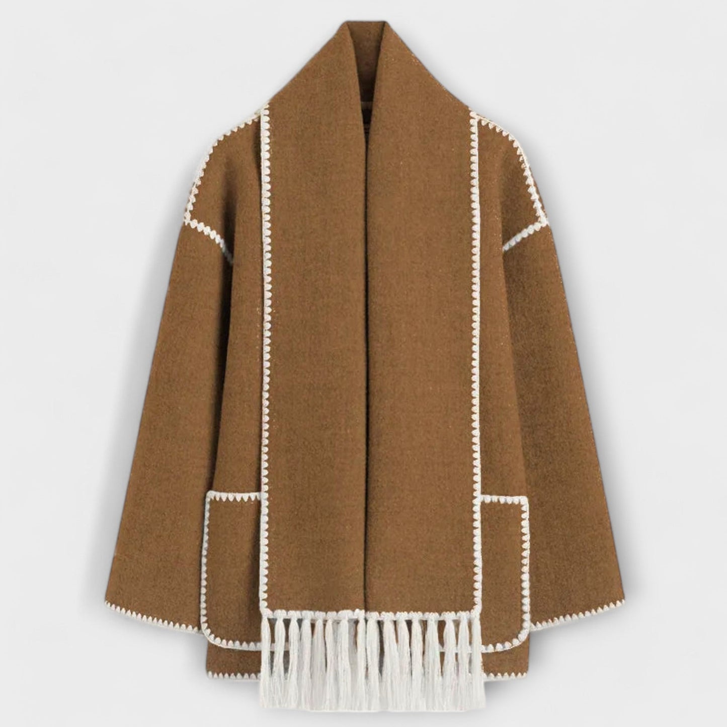 Chanel - Stylish Scarf Coat