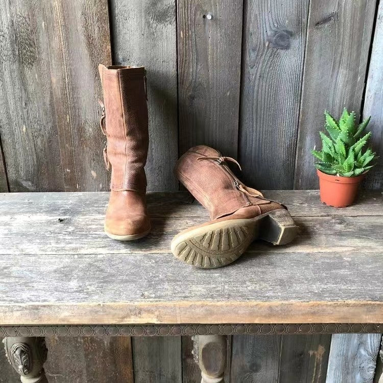 Grace | Women's Winter Cowgirl Boots with Warm Lining and Heel