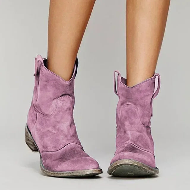 Zoe | Vintage Western Ankle Boots
