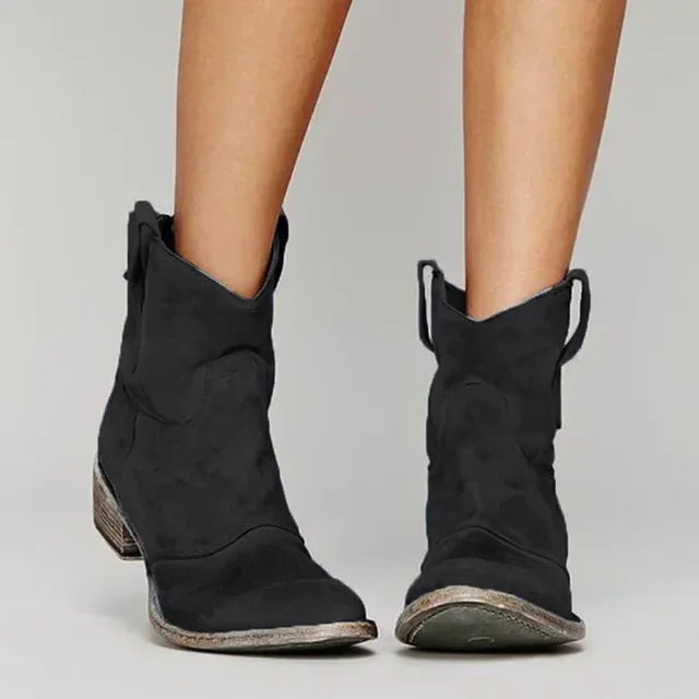 Zoe | Vintage Western Ankle Boots