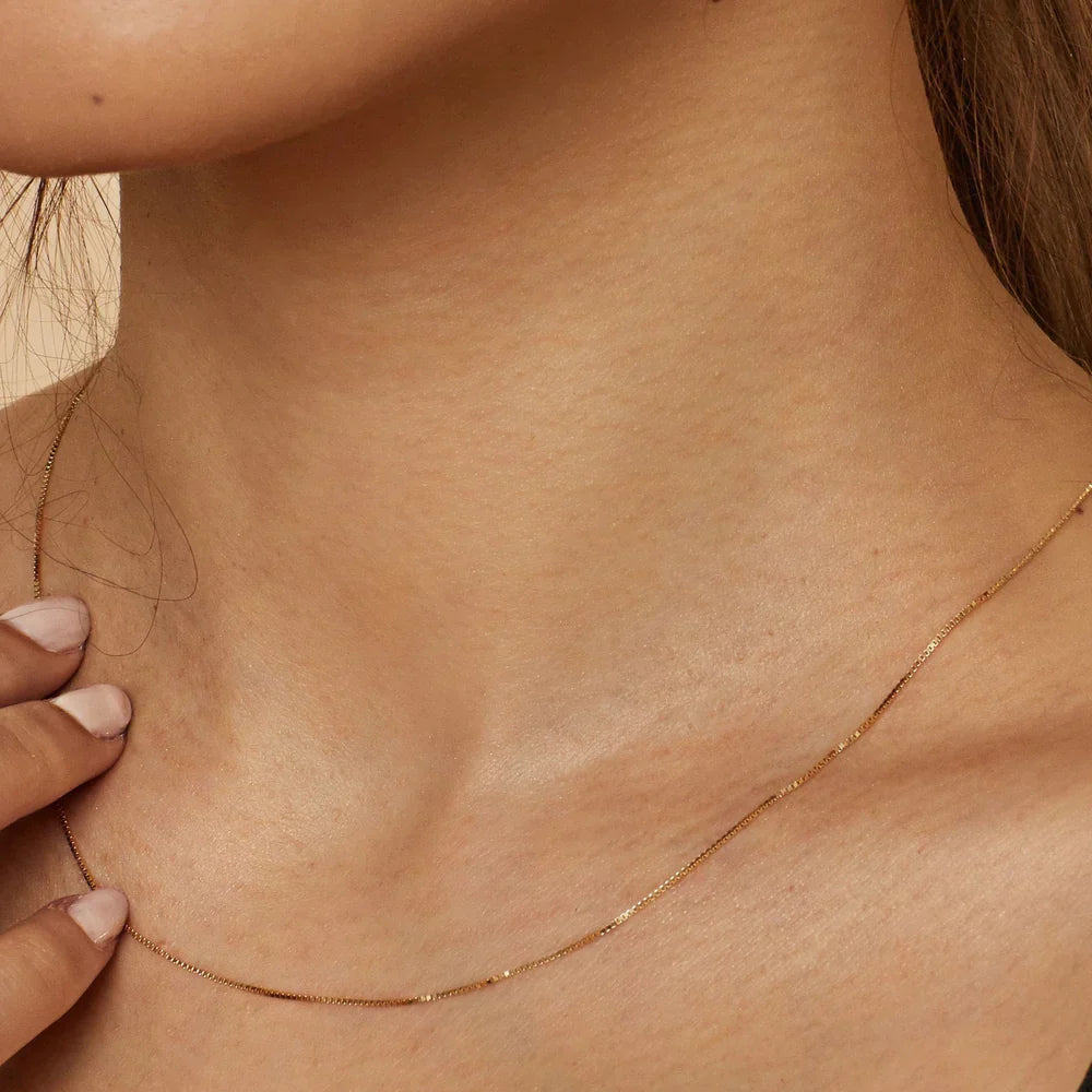 Bodega Box Necklace - Gold 18k