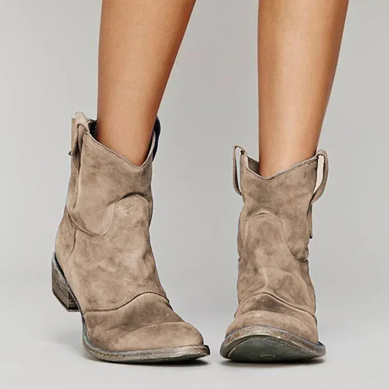 Zoe | Vintage Western Ankle Boots