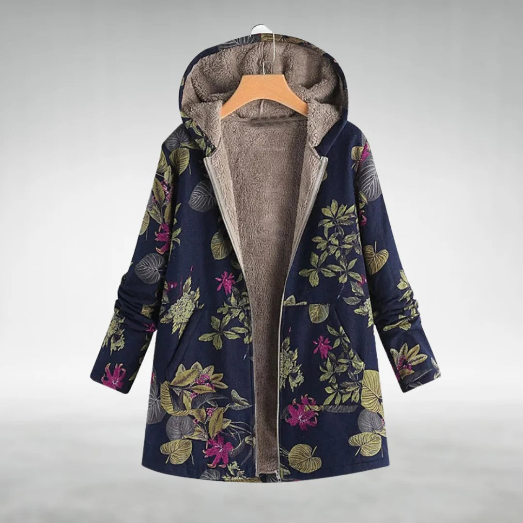 Anne | Stylish Floral Fleece Jacket