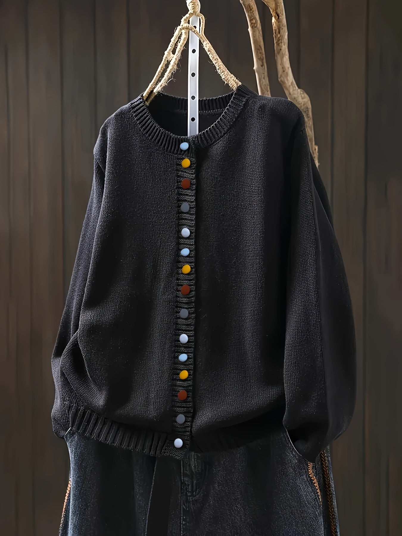 Alice | Gunilla – Knitted Cardigan with Decorative Buttons