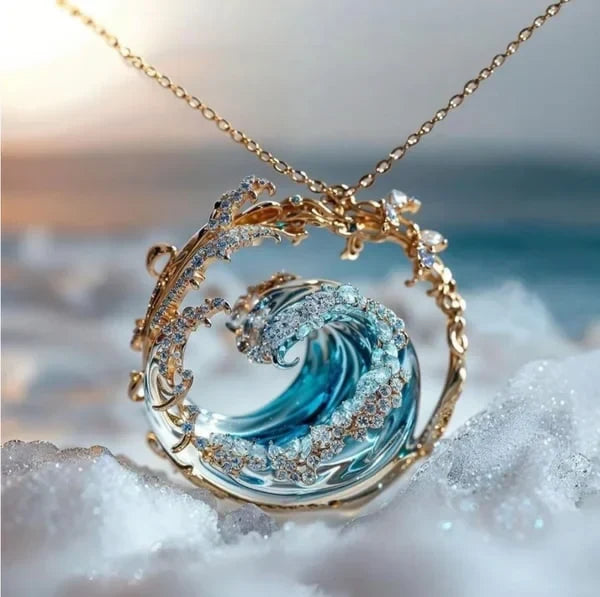 Azure Pledge Necklace | White Gold 18k