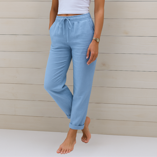 Ella |Premium breathable linen stretch pants