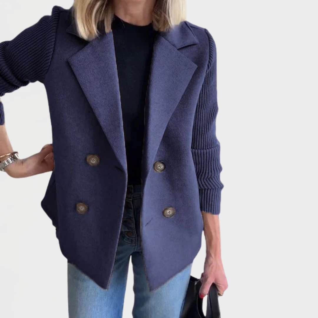 Lena - Elegant Knitted Sleeveless Blazer