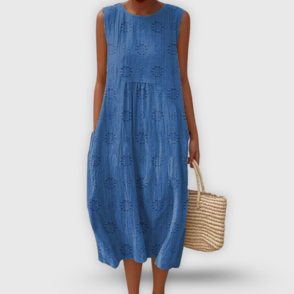Linda| Dress with Premium Embroidery