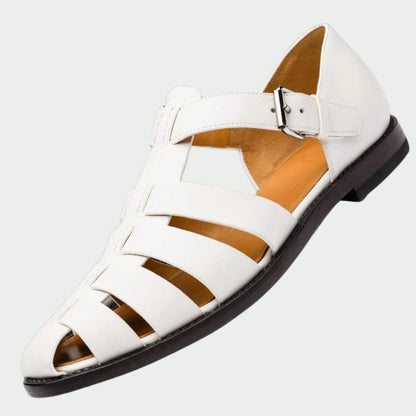 Elegance of Classic Leather Fisherman Sandals