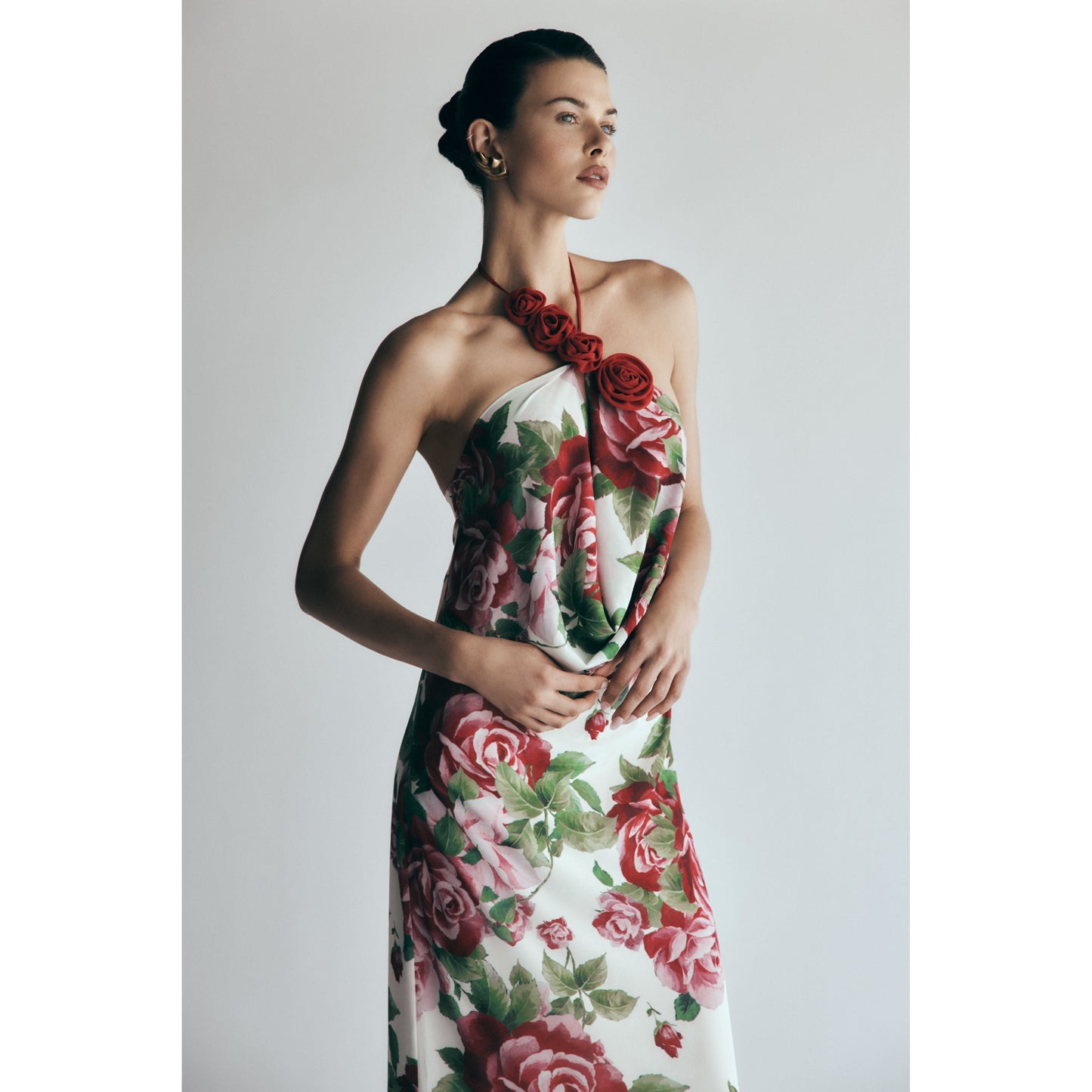 Rosalia Cowl Neck Maxi Dress - Sonia Rose Print