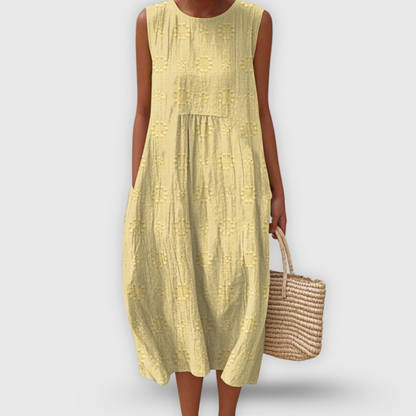 Linda| Dress with Premium Embroidery