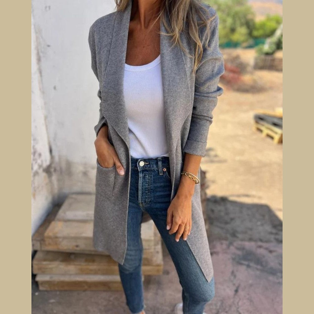 Florence | Casual Lapel Knit Cardigan