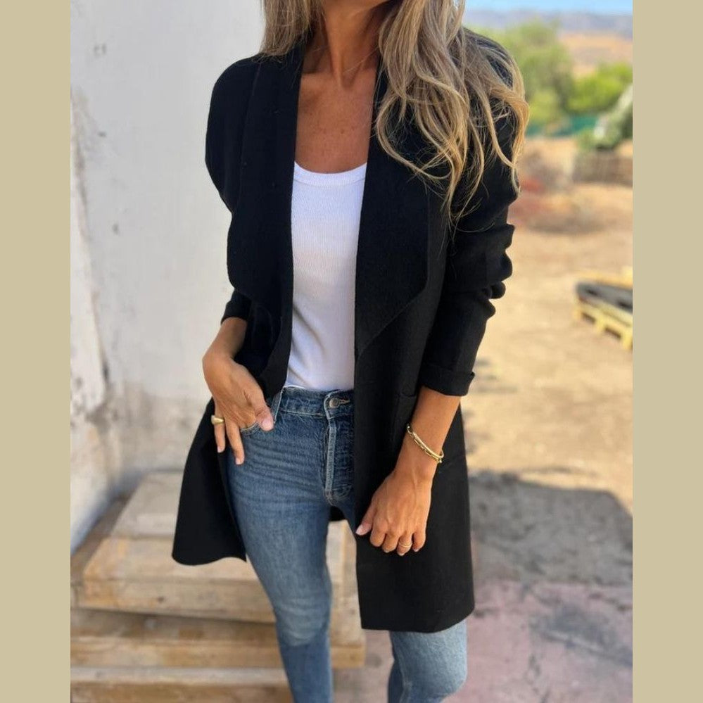 Florence | Casual Lapel Knit Cardigan