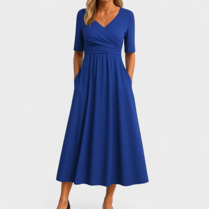 Gretal | Crossed dress with short sleeves