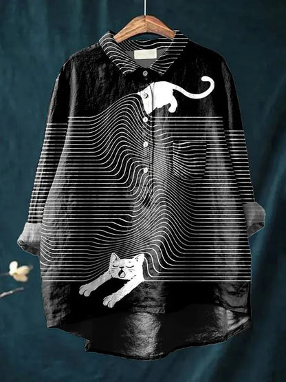 Quinley - Chic Playful Printed Blouse