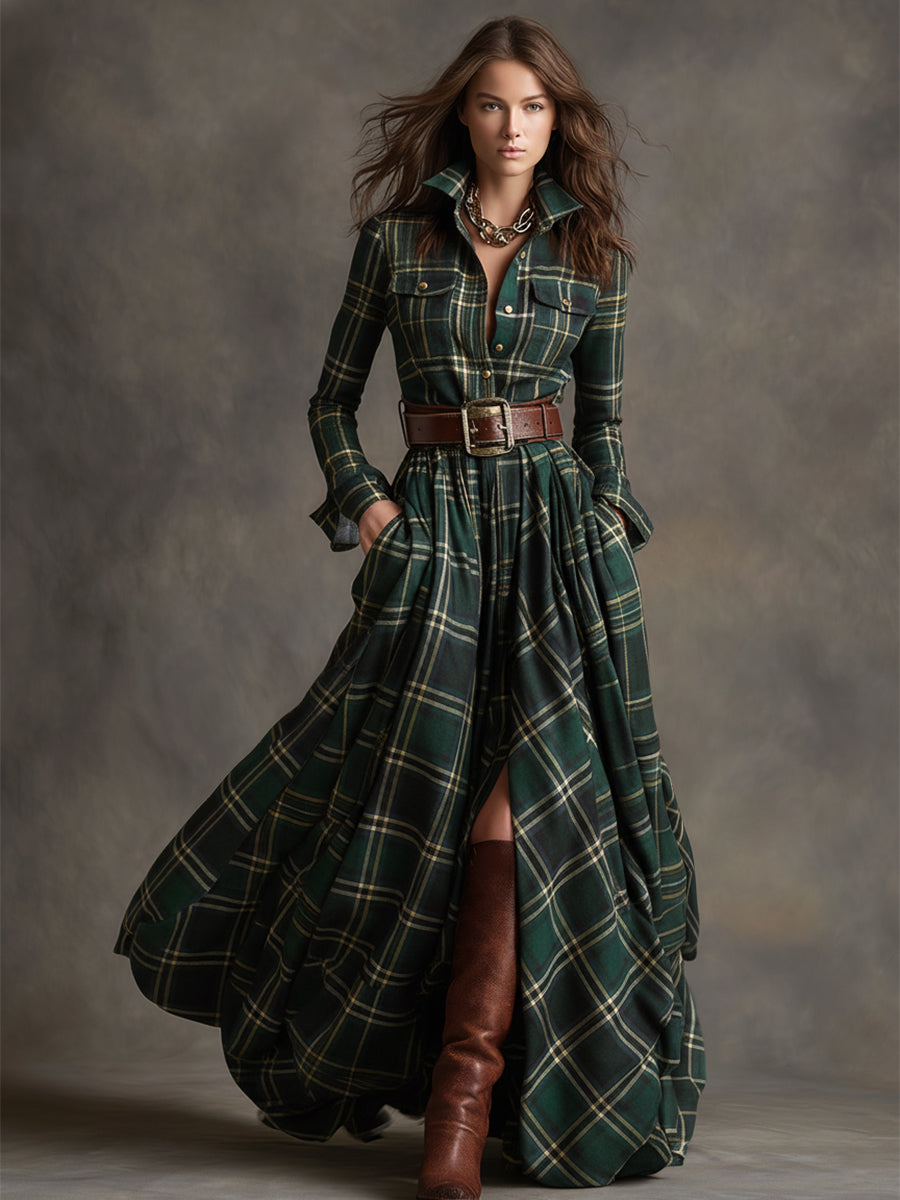 Evelyn – Belted Shirt Dress