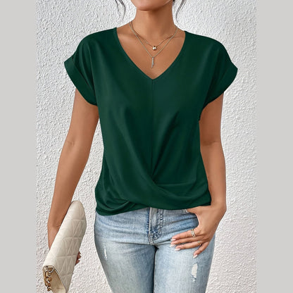 Cleo™ - Casual T-Shirt with Sweetheart Neckline