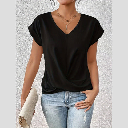 Cleo™ - Casual T-Shirt with Sweetheart Neckline