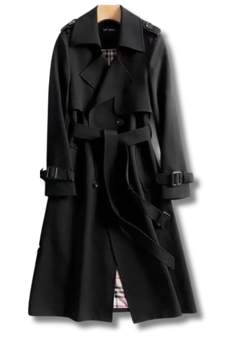 Elena LuxeTrench™ Classic Belted Coat