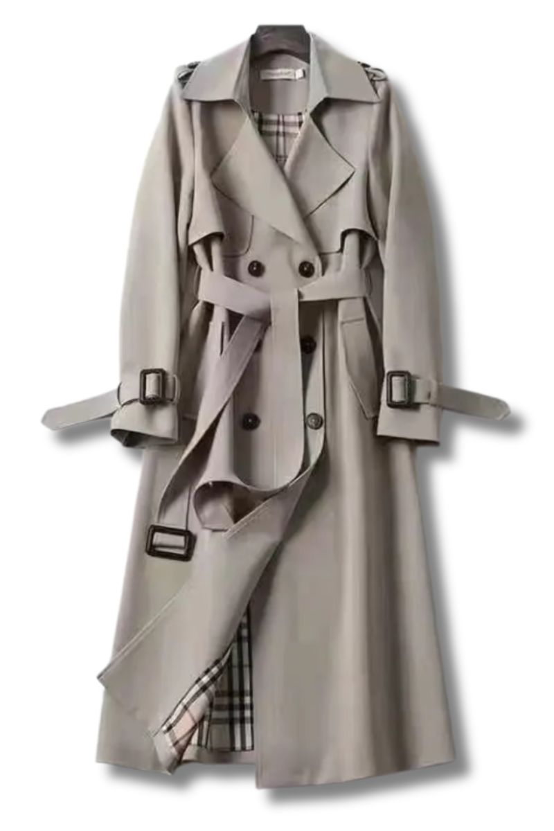 Elena LuxeTrench™ Classic Belted Coat