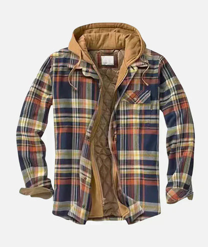 Alain – Plaid patchwork jacket
