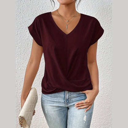 Cleo™ - Casual T-Shirt with Sweetheart Neckline
