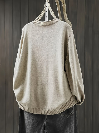 Alice | Gunilla – Knitted Cardigan with Decorative Buttons