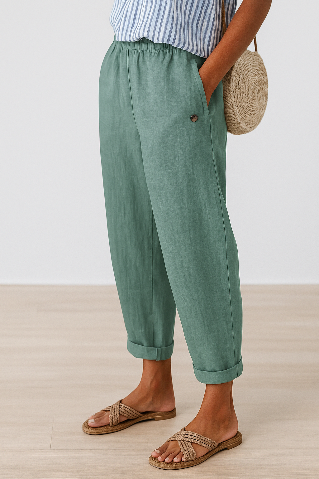 Stylish Pants With Side Pockets