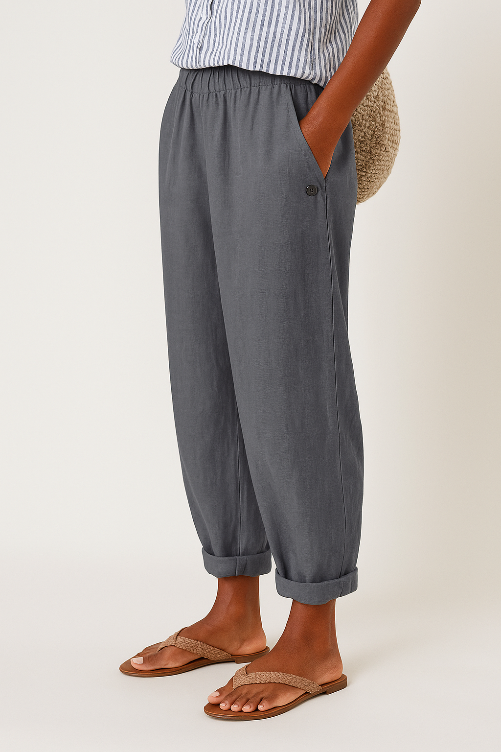 Stylish Pants With Side Pockets