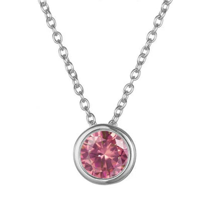 Lunaria Gemmara Birthstone Necklace | White Gold 18k