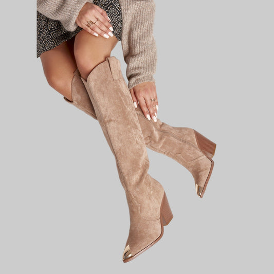 Roxy Suedine Khaki Boots