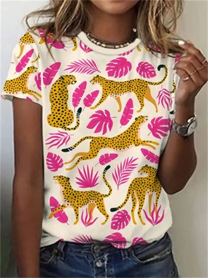 Zosia -  Animal Print Nature-Inspired Top