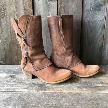 Grace | Women's Winter Cowgirl Boots with Warm Lining and Heel