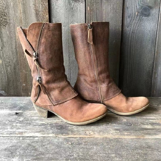 Grace | Women's Winter Cowgirl Boots with Warm Lining and Heel