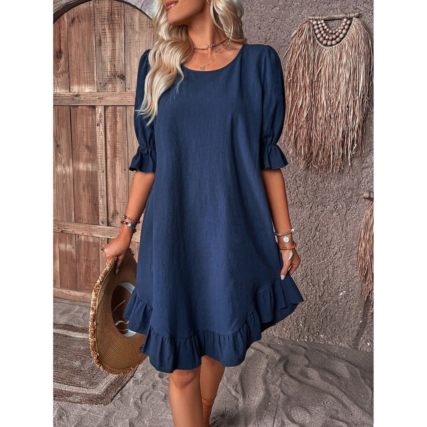 Alice | Short Dress with Ruffles