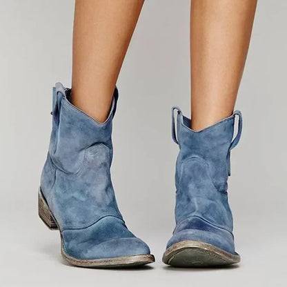 Zoe | Vintage Western Ankle Boots