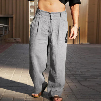 Cohen | Linen trousers with wide legs