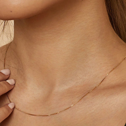 Bodega Box Necklace - Gold 18k