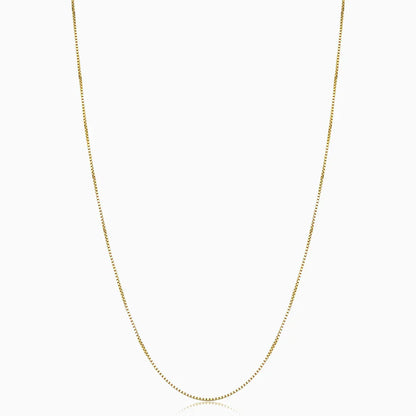 Bodega Box Necklace - White Gold 18k